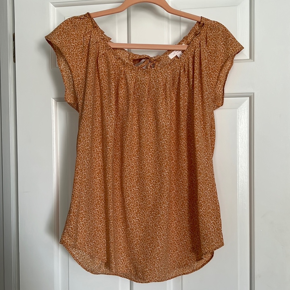 Women's LC Lauren Conrad Pleat Neck Top